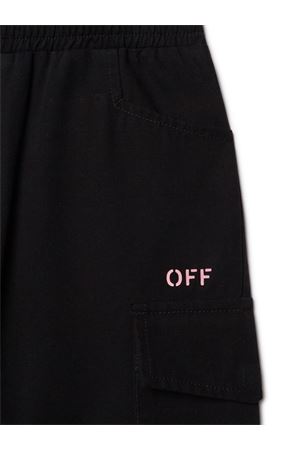 Off Stamp cargo track pants OFF WHITE KIDS | OGCF005F24FAB0011030